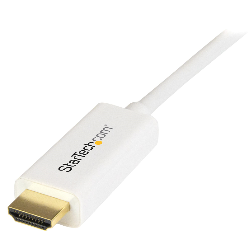 StarTech MDP2HDMM2MW 6ft (2m) Mini DisplayPort to HDMI Cable